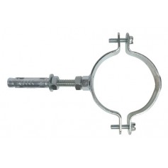 Collare staffaggio a muro inox