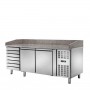 Banco Pizza Refrigerato - 2 Porte 7 Cassetti