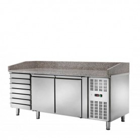Banco Pizza Refrigerato - 2 Porte 7 Cassetti