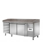 Banco Pizza Refrigerato - 2 Porte 7 Cassetti