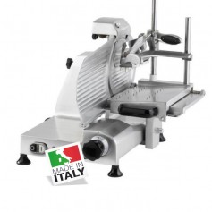 Affettatrice verticale professionale lama da 30 cm - Salumi o Carni - Affilatoio Fisso - Taglio utile L x H mm 240 x 175