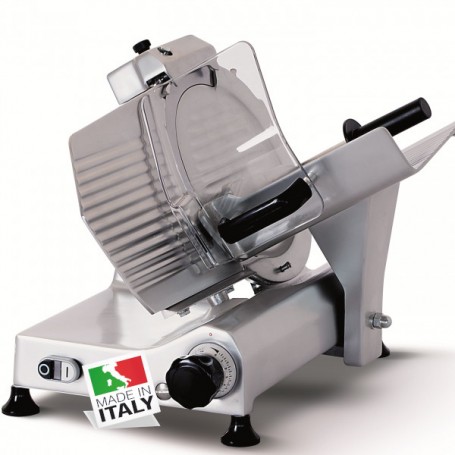 Affettatrice a Gravità - Affilatoio Fisso - Lama 275 mm - Potenziata 0.25 KW