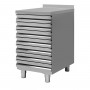Cassettiera INOX per Contenitori Impasto Pizza - 500x700x850h mm