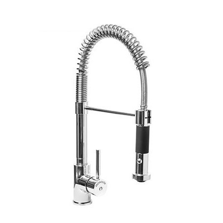 MISCELATORE MONOFORO H440mm CON CANNA GIREVOLE E DOCCIA DUAL JET