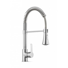 MISCELATORE MONOFORO H445mm CON CANNA GIREVOLE E DOCCIA ESTRAIBILE