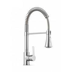 MISCELATORE MONOFORO H445mm CON CANNA GIREVOLE E DOCCIA ESTRAIBILE