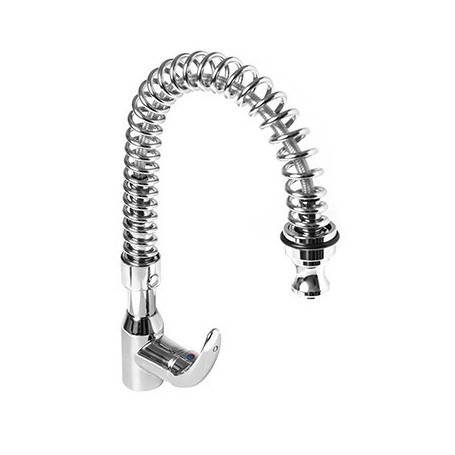 MISCELATORE MONOFORO H450mm CON CANNA GIREVOLE E DOCCIA ESTRAIBILE
