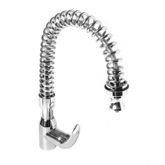 MISCELATORE MONOFORO H450mm CON CANNA GIREVOLE E DOCCIA ESTRAIBILE