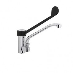 MISCELATORE MONOFORO CON LEVA CLINICA IN MATERIALE PLASTICO PA6 E CANNA GIREVOLE