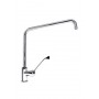 MISCELATORE MONOFORO CON CANNA GIREVOLE "C" LUNGHEZZA 400mm, LEVA CLINICA CROMATA