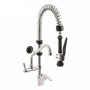 GRUPPO DOCCIA PRELAVAGGIO MONOFORO MISCELATORE CON CANNA GIREVOLE "C" Ø18X200 MM, VERSIONE MINI