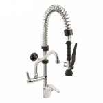 GRUPPO DOCCIA PRELAVAGGIO MONOFORO MISCELATORE CON CANNA GIREVOLE "C" Ø18X200 MM, VERSIONE MINI