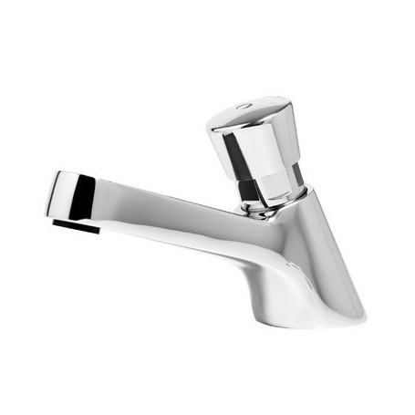 RUBINETTO TEMPORIZZATO A LAVABO SERIE BASIC COMPLETO DI FLESSIBILE, TEMPO DI EROGAZIONE 8±12 sec