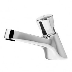 RUBINETTO TEMPORIZZATO A LAVABO SERIE BASIC COMPLETO DI FLESSIBILE, TEMPO DI EROGAZIONE 8±12 sec