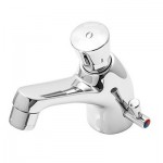 MISCELATORE TEMPORIZZATO LAVABO SERIE BASIC COMPLETO DI FLESSIBILE E VALVOLA DI NON RITORNO, TEMPO DI EROGAZIONE 8±12 sec