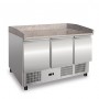 Banco saladette statico con agitatore - 249 Litri - 3 Ante - Piano in Granito 