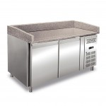 Banco Pizza Ventilato - 428 Litri - 2 Ante - Piano in Granito