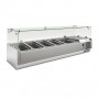 Vetrinetta Refrigerata per Pizzeria - 4 x GN 1/3 - 1 x GN 1/2