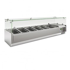 Vetrinetta Refrigerata per Pizzeria - 5 x GN 1/3 - 1 x GN 1/2