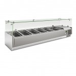 Vetrinetta Refrigerata per Pizzeria - 5 x GN 1/3 - 1 x GN 1/2