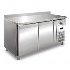 Tavolo Refrigerato Ventilato - GN 1/1 - Due Porte [-2 +8 C°] - Con Alzatina