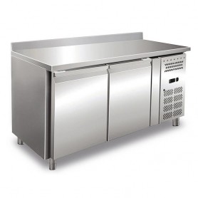 Tavolo Refrigerato Ventilato - GN 1/1 - Due Porte [-10 -20 C°] - Con Alzatina