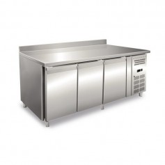 Tavolo Refrigerato Ventilato - GN 1/1 - Tre Porte [-10 -20 C°] - Con Alzatina