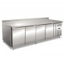 Tavolo Refrigerato Ventilato - GN 1/1 - Quattro Porte [-2 +8 C°] - Con Alzatina