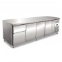 Tavolo Refrigerato Ventilato - GN 1/1 - Tre Porte + 2 Cassetti da 1/2 [-2 +8 C°]