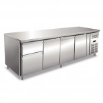 Tavolo Refrigerato Ventilato - GN 1/1 - Tre Porte + 2 Cassetti da 1/3 e 2/3 [-2 +8 C°]