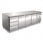 Tavolo Refrigerato Ventilato - GN 1/1 - Tre Porte + 3 Cassetti da 1/3 - [-2 +8 C°]
