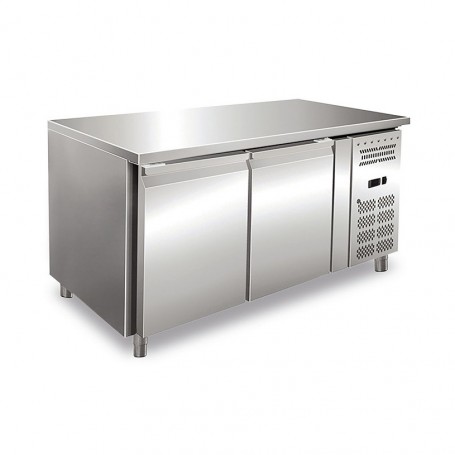 Tavolo Refrigerato - Profondità 80 - GN 1/1 - Due Porte [-2 +8 C°]