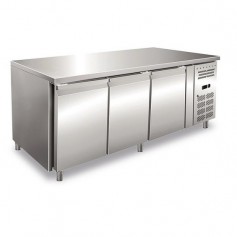Tavolo Refrigerato - Profondità 80 - GN 1/1 - Tre Porte [-2 +8 C°]