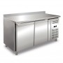 Tavolo Refrigerato - Profondità 60 - GN 1/1 - Due Porte [-2 +8 C°] - con Alzatina