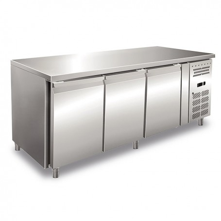 Tavolo Refrigerato - Profondità 60 - GN 1/1 - Tre Porte [-2 +8 C°]