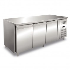Tavolo Refrigerato - Profondità 60 - GN 1/1 - Tre Porte [-2 +8 C°]