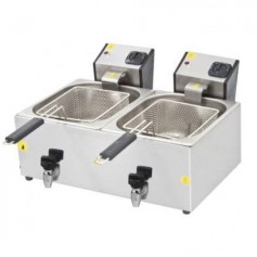 Friggitrice da Banco - 8 + 8 Litri - Elettrica