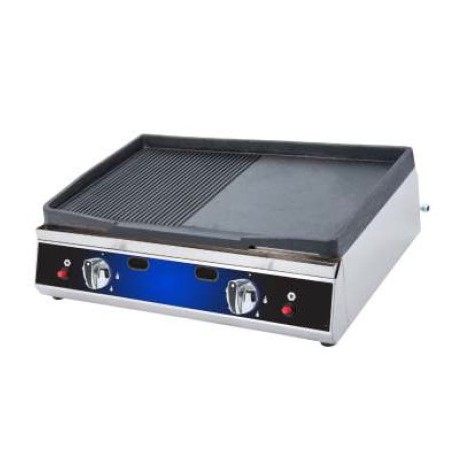 Frytop da Banco - Gas - 6 KW - Liscio e Rigato - Larghezza 70cm