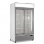 Frigo Vetrina Bibite - Bianco - 832 Litri - [0 +10C°] - Doppia Porta Scorrevole e Cassetto Retroilluminato