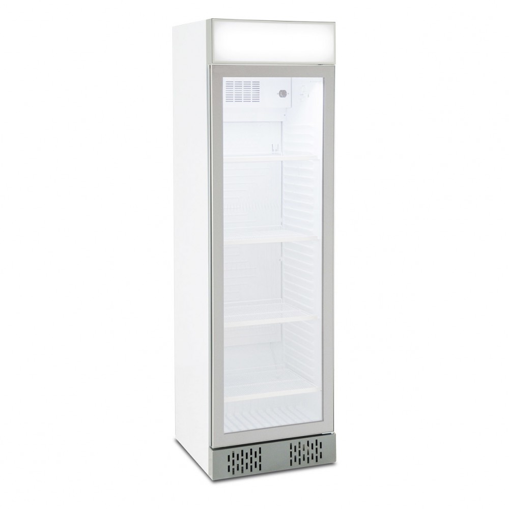 Frigo Vetrina Bibite - Bianco - 342 Litri - [0 +10C°] - Cassetto  Retroilluminato