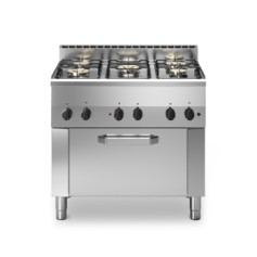 Cucina gas, 5 fuochi, forno elettrico ventilato