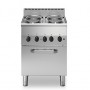 Cucina elettrica, 4 piastre tonde, forno elettrico ventilato