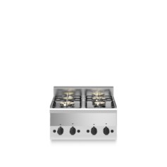 Piano cottura a gas, 4 fuochi, top