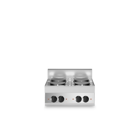 Piano cottura elettrico, 4 piastre tonde, top