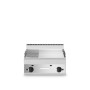 Fry top gas, piastra 2/3 liscia 1/3 rigata cromata, top