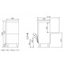 Lavaoggetti Elettronica - Cesto Quadrato 50x63 cm - 60 x 70 x 125 cm - TRIFASE