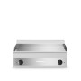 Fry top elettrico, piastra liscia cromata, top