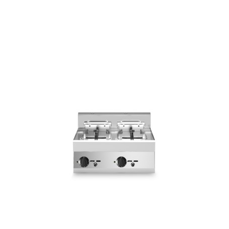 Friggitrice elettrica eco, 2 vasche 10+10 litri, top