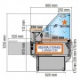 Espositore Refrigerati - Modello SL - Lunghezza 1040mm - Vetri Dritti