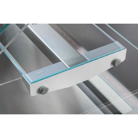 Mensola Intermedia in vetro temperato con supporti - 300